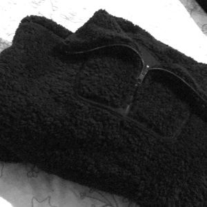 Athleta Himalaya black reversible poncho NWT